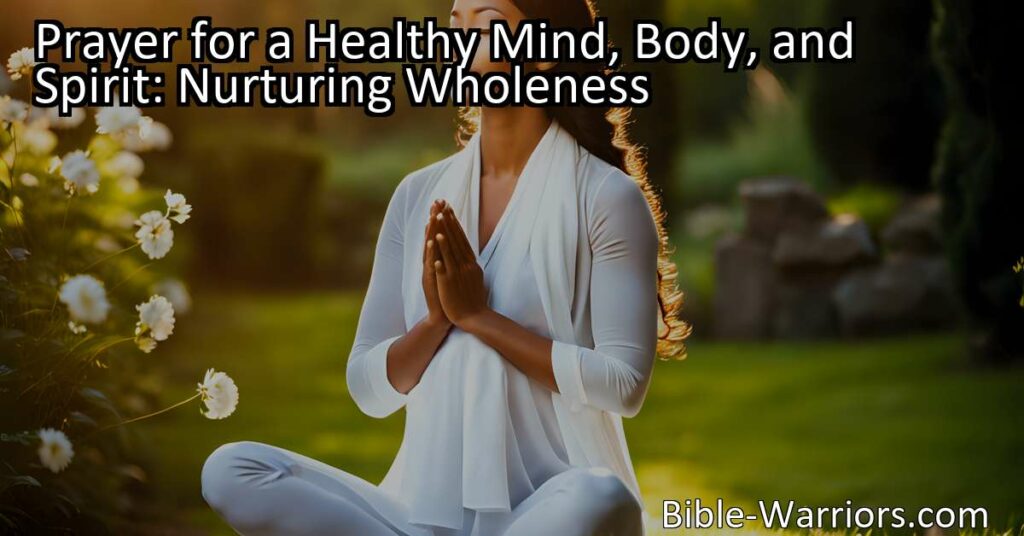 Discover the power of prayer for a healthy mind