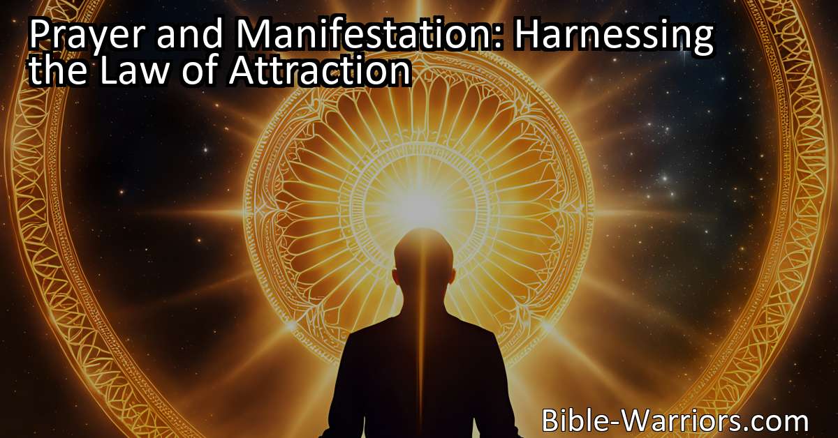 Prayer And Manifestation Harnessing The Law Of Attraction Prayer