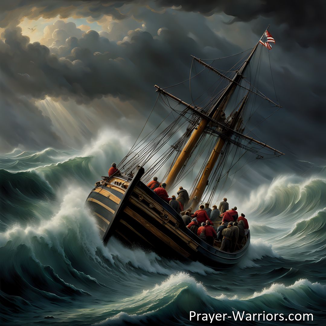 Freely Shareable Hymn Inspired Image See A Sail Amid The Fearful Breakers: Launch the Life-Boat, Brave the Storm, and Rescue Precious Souls in Distress. Join the Mission of Mercy Today!