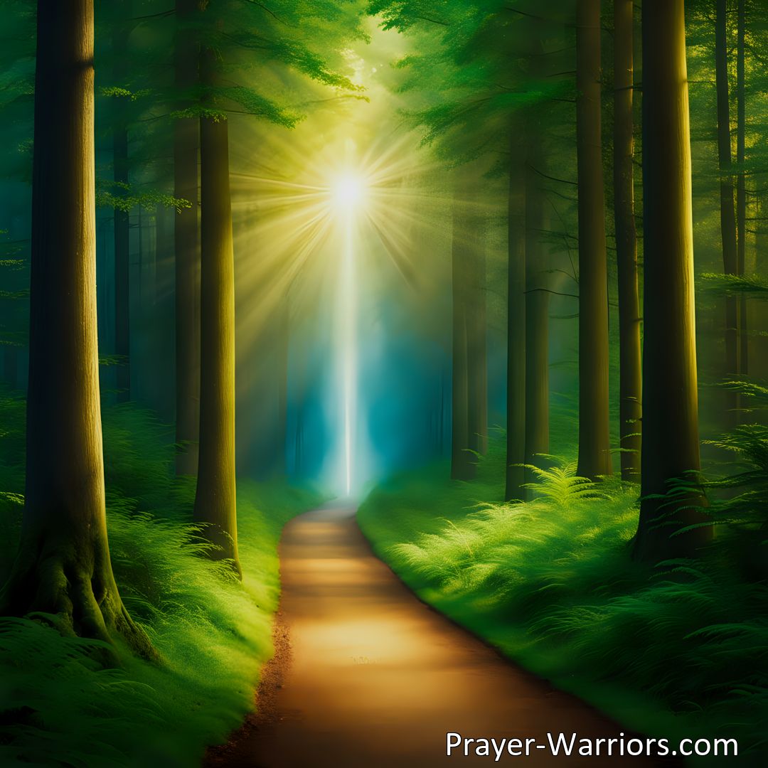 Freely Shareable Hymn Inspired Image Humble request for guidance and strength in Show Us Thy Way, O Lord hymn. Trusting in the Lord's wisdom, we commit to following His bright and right path, seeking to be purified and hear His approval when called home.