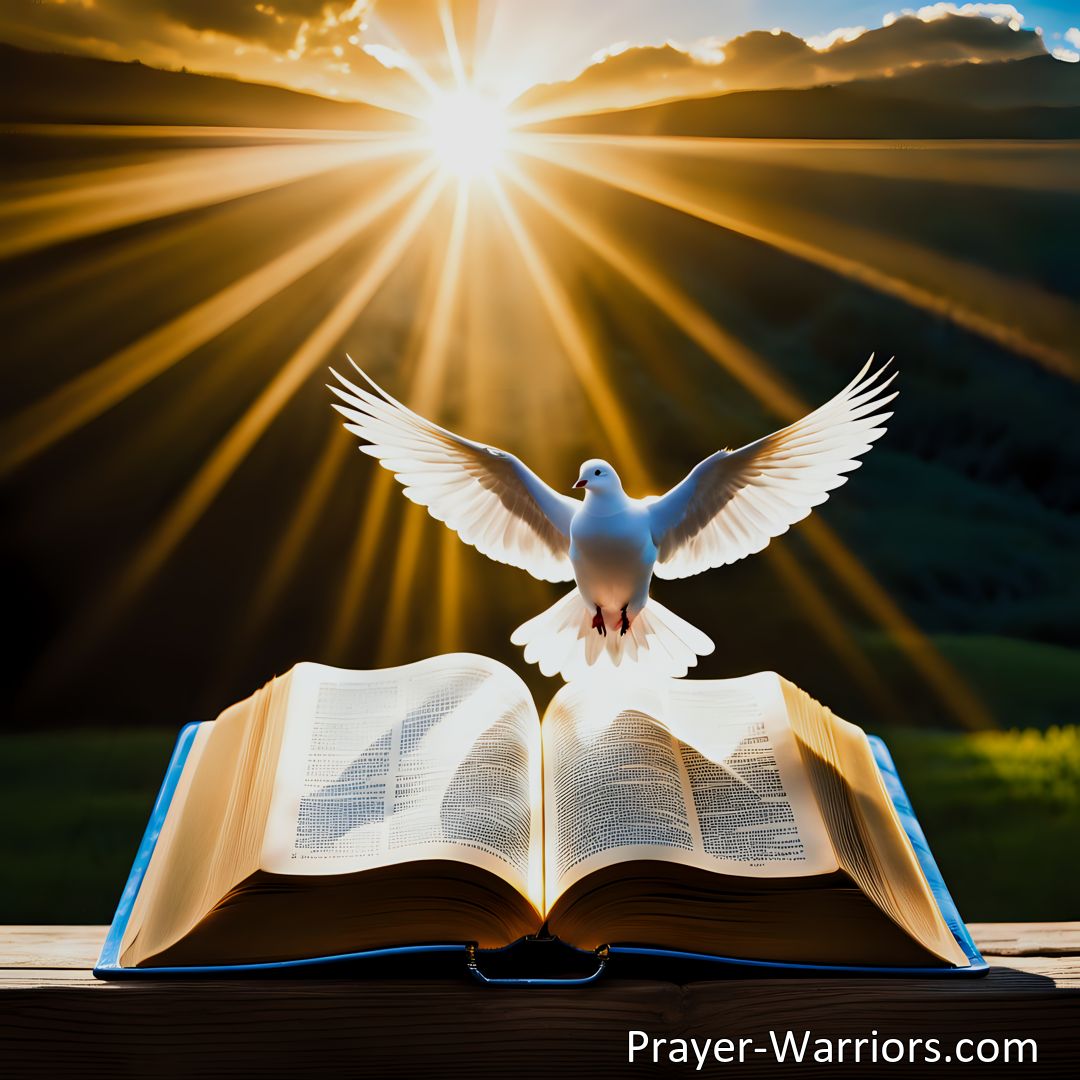 Freely Shareable Hymn Inspired Image Discover the Spirit of Life and Truth and Love: A guiding light in our journey through life. Find solace, wisdom and direction through the written word and let the Spirit guide you towards peace and heavenly bliss.