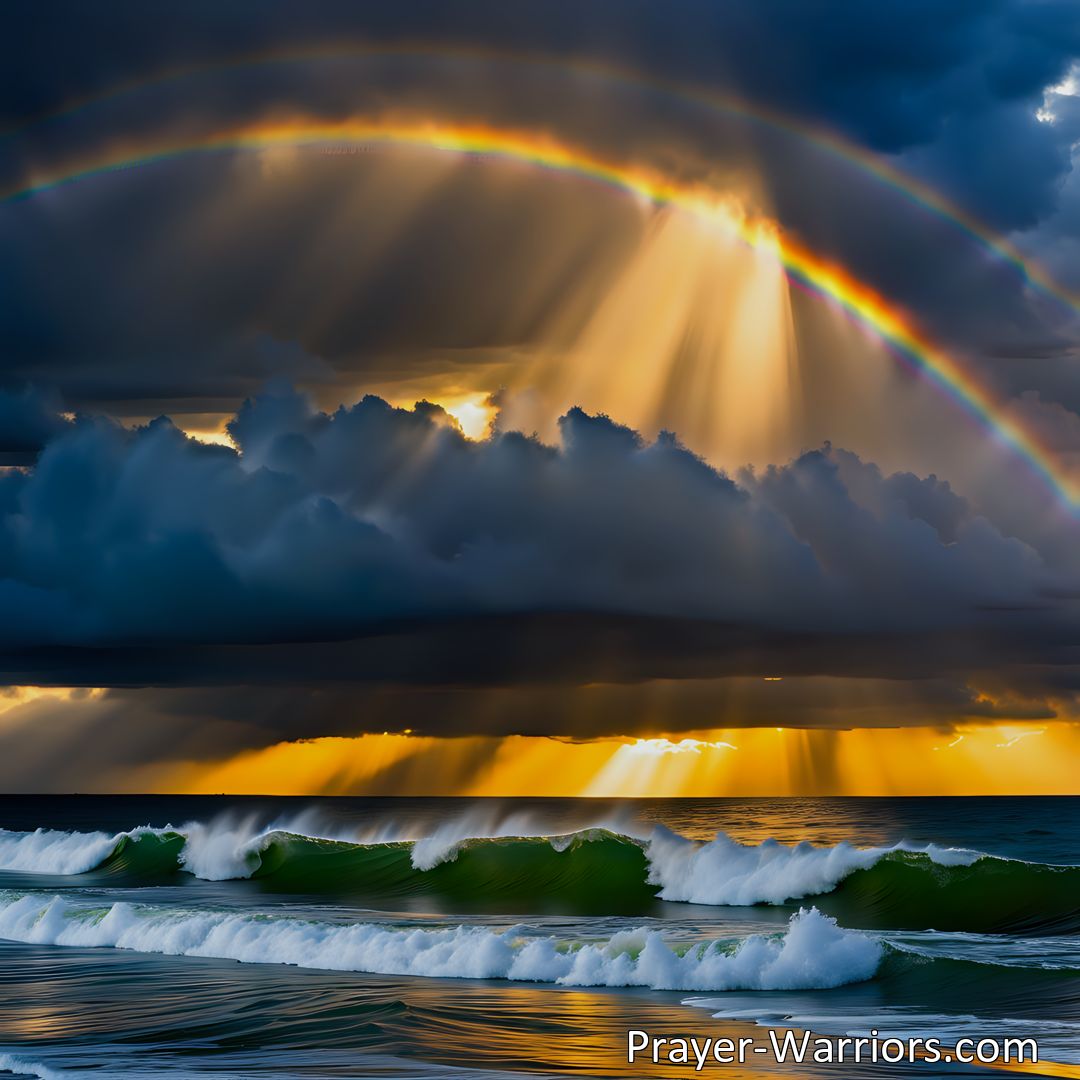Freely Shareable Hymn Inspired Image Experience storms in life - a natural phenomenon that can be unpredictable. Find strength in the knowledge that storms are temporary and teach valuable lessons. Let's weather any storm that comes our way.