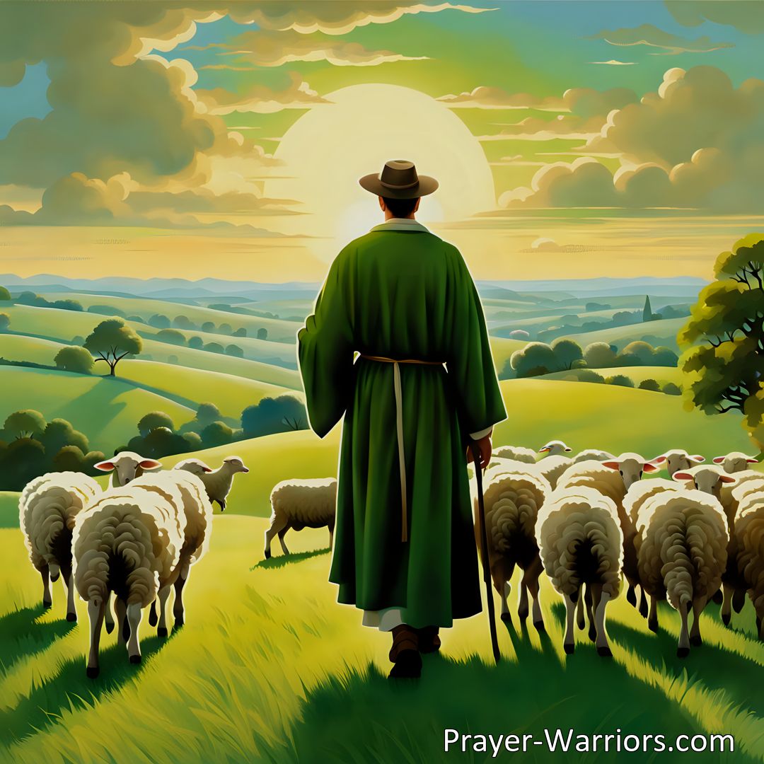 Freely Shareable Hymn Inspired Image Find solace and guidance in the hymn Like a Shepherd He Will Tend His Flock. Discover the boundless love and care our Shepherd has for us. Such Great Love awaits you.