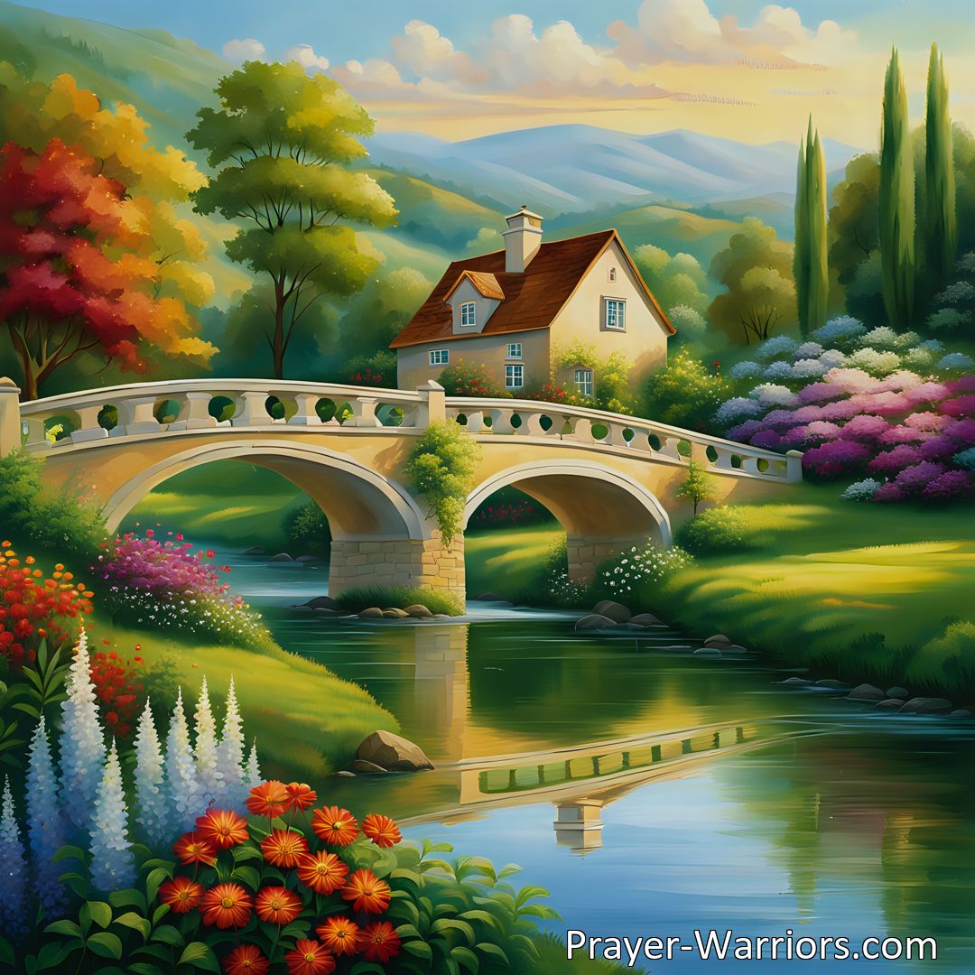 Freely Shareable Hymn Inspired Image Discover the longing and hope captured in the hymn Sweet Home Beyond The River. This heartfelt hymn reminds us of the joys that await those who remain faithful, offering solace and encouragement for our earthly toils.