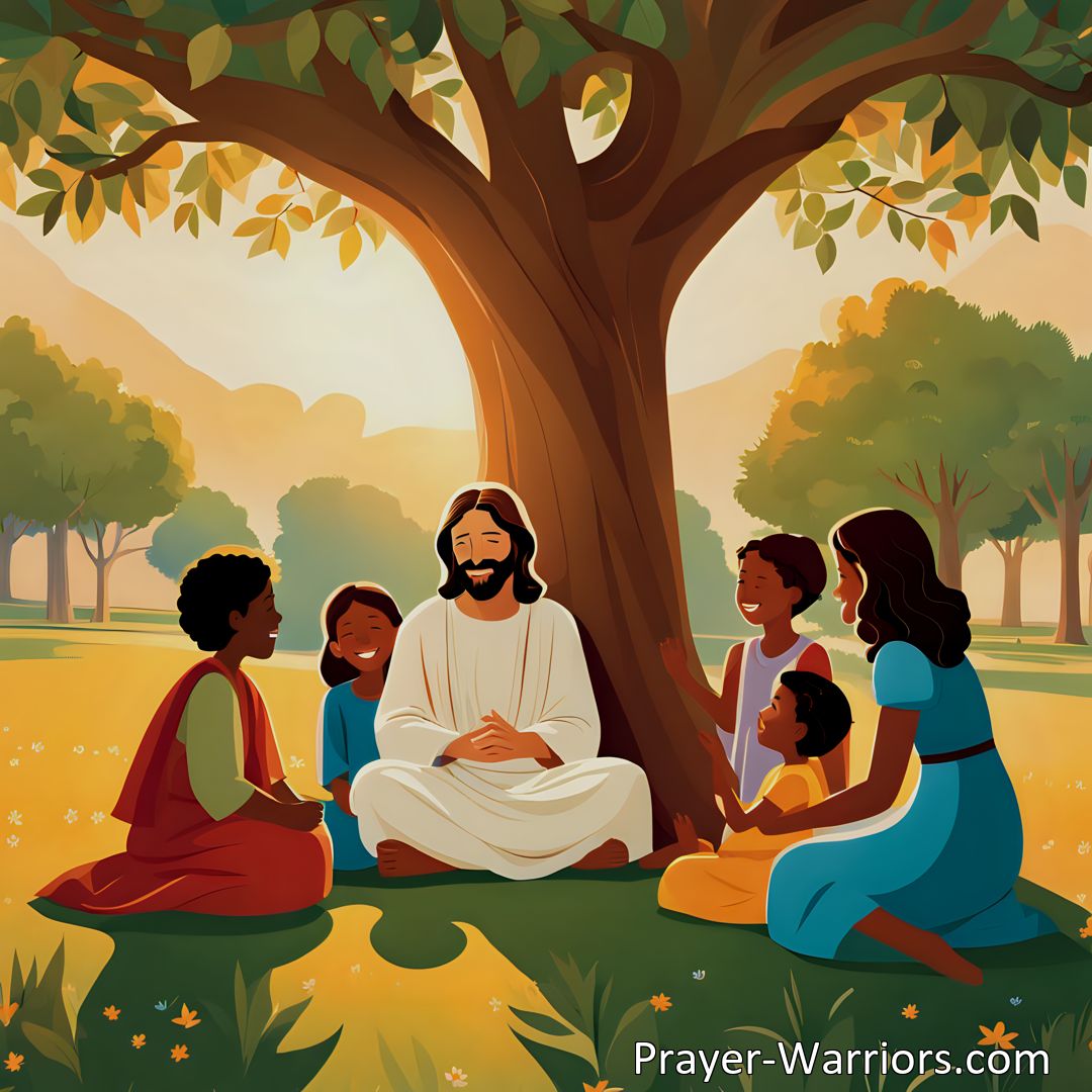 Freely Shareable Hymn Inspired Image Discover the sweet lesson Jesus taught about unconditional love for children in this beautiful hymn. Embrace His love and compassion for little ones like me.