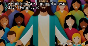 "Join the joyful celebration as children respond to Jesus' kind invitation today. Experience His love