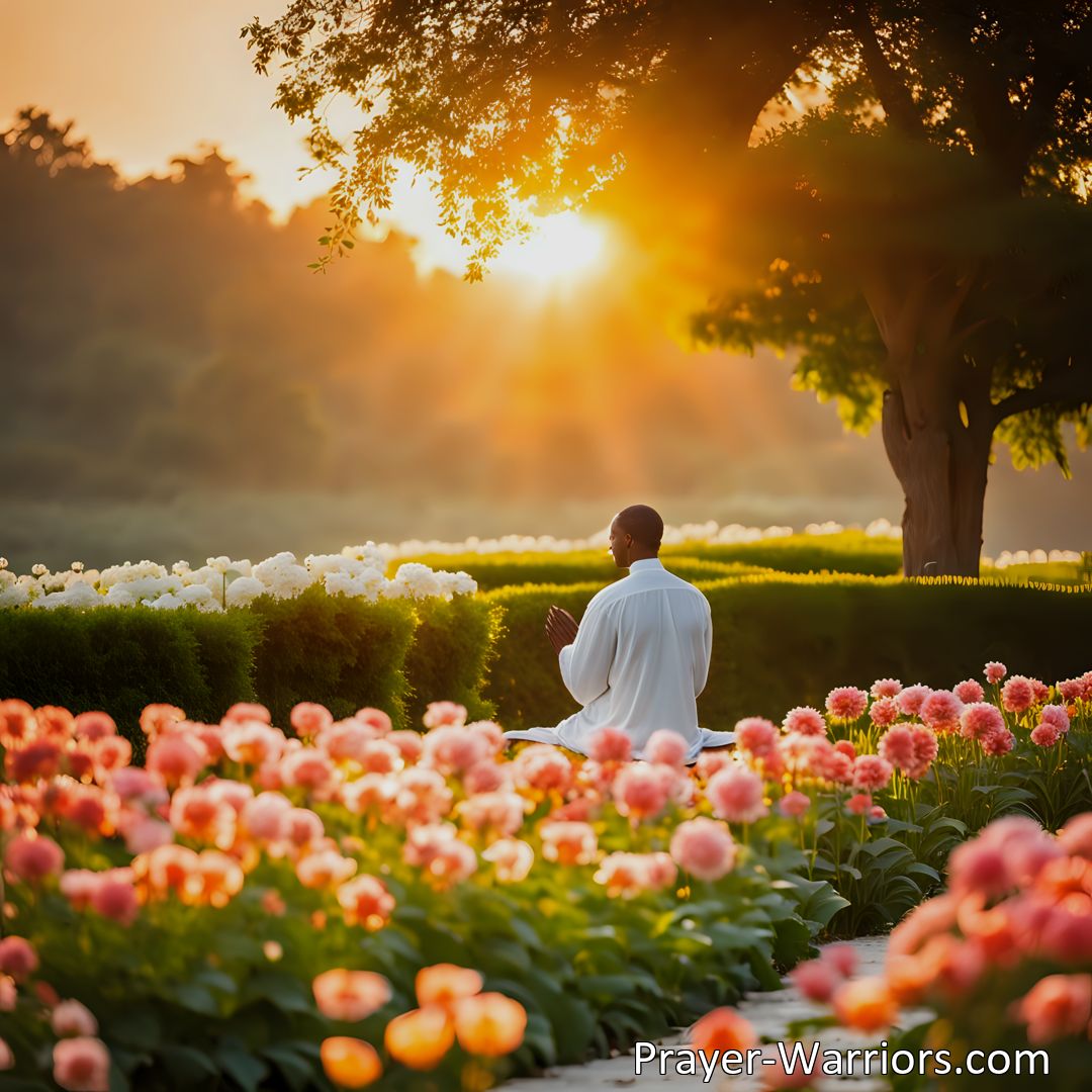 Freely Shareable Hymn Inspired Image Embrace the solitude and worship of the early morning with Jesus. Find solace, offer prayers, and listen to God's voice. Conquer battles and anticipate the Bridegroom's return.