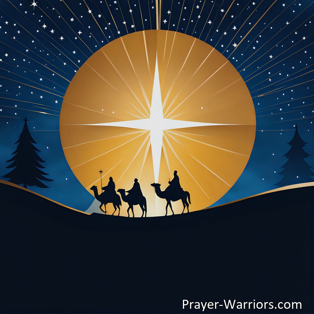 Freely Shareable Hymn Inspired Image Experience the awe-inspiring birth of Jesus, as The King of Glory Sends His Son to Earth. Delve into the profound impact it had on His witnesses. Discover the significance of His mission as the Redeemer.