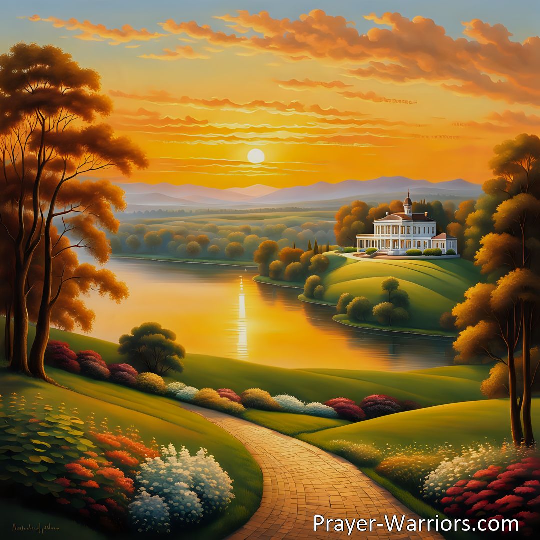 Freely Shareable Hymn Inspired Image Experience the beauty and serenity of a sunny land where troubles fade away and the light of the Saviour guides our path. Find hope and comfort in this inspiring hymn.