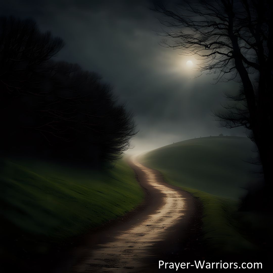 Freely Shareable Hymn Inspired Image Discover hope and encouragement in the hymn Though Our Path Be Dark And Drear. Find comfort in the promise that all will be well, even in life's darkest moments. Trust in Jesus to bring light and overcome challenges.