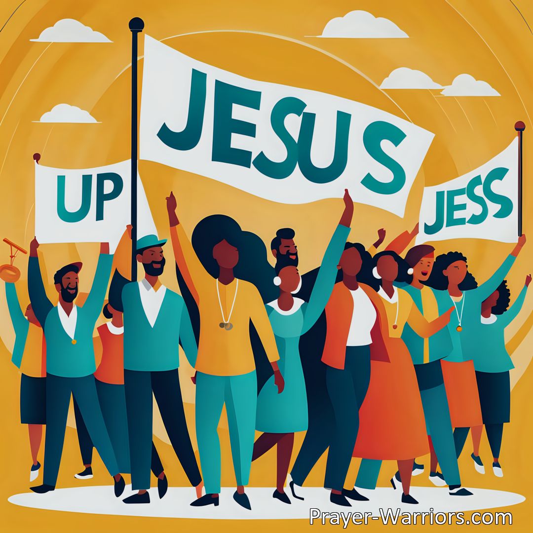 Freely Shareable Hymn Inspired Image Join the noble Christian army, marching up for Jesus! Discover the uplifting hymn Up For Jesus Up And Onward that inspires unity, faith, and victory in following our leader.