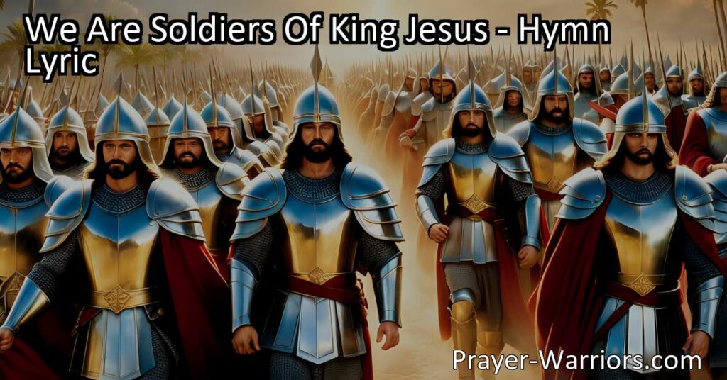 "We Are Soldiers Of King Jesus" - Embracing faith