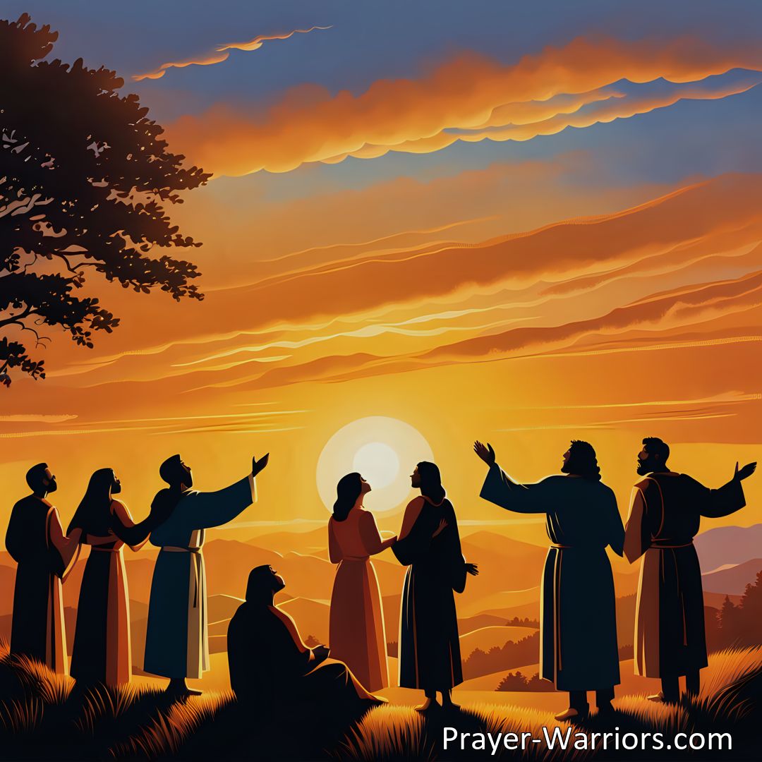 Freely Shareable Hymn Inspired Image Experience the profound peace and joy of seeing Jesus in all His glory as the day fades away. Find solace, reassurance, and victory in His loving presence. Discover the fulfillment of your deepest desires.