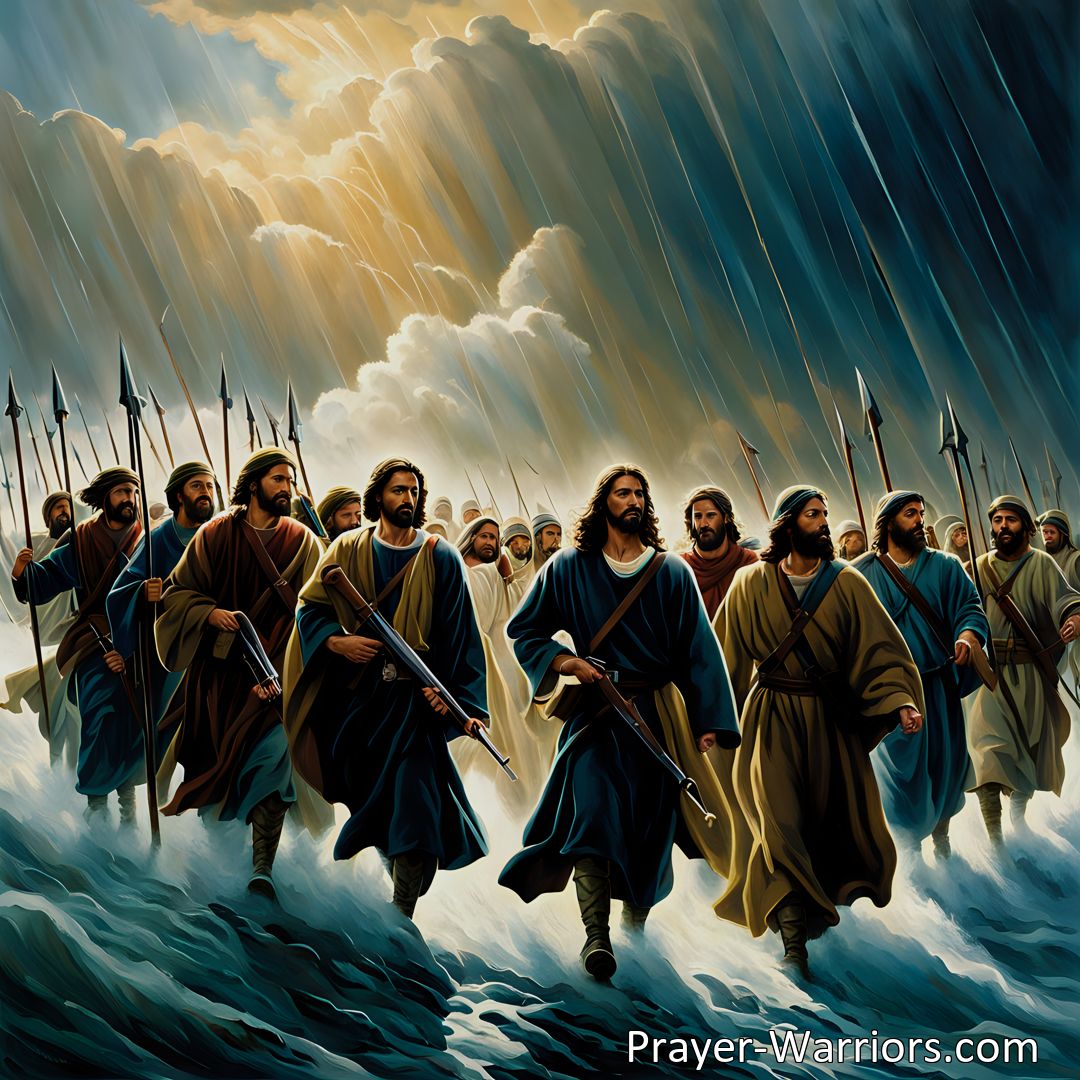 Freely Shareable Hymn Inspired Image Discover the power of standing up for Jesus in times of uncertainty and difficulty. Find guidance, strength, and protection in His love as the Captain of our band. Let's all stand up for Jesus and navigate life's storms together.