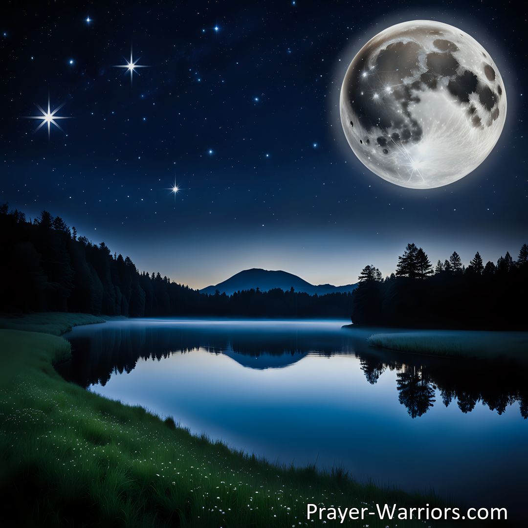 Freely Shareable Hymn Inspired Image Unlocking the Power of the Night: When Darkness Falls and Night is Here, Discover the Beauty and Meaning of Our Hymns of Praise, Embracing the Tranquility and Connection Found in the Shadows.