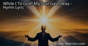 Experience comfort in times of grief and despair with the reassurance that God is in control. Trust in His love and power