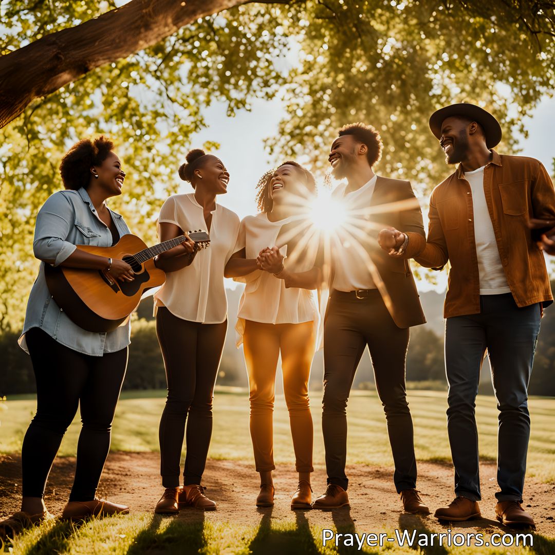 Freely Shareable Hymn Inspired Image Experience the joy of spreading the love of Jesus through cheerful songs and hymns of praise. Join our Christian band and make a difference in the lives of others. Unity, gathering the lost, and God's guidance are emphasized in this beautiful hymn.