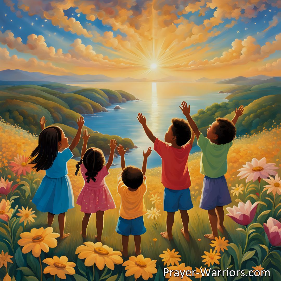 Freely Shareable Hymn Inspired Image Experience joy and gratitude with the hymn With Happy Voices Ringing. Celebrate the beauty of the world and acknowledge the presence of a higher power. Join in praise and live a life of truth and devotion.