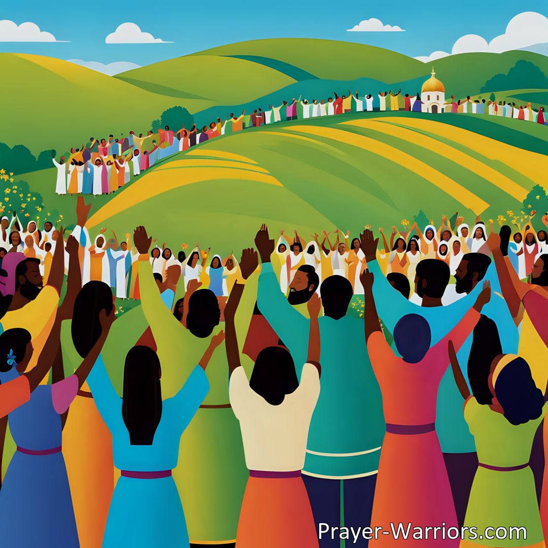 Freely Shareable Hymn Inspired Image Find solace and joy in the gospel of Jesus. Sing and rejoice, praising His love and spreading hope to the world. Unite in worship and adoration of the Redeemer.