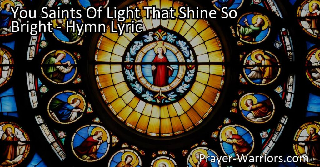 Join the Saints of Light in their heavenly anthem of praise! Discover the radiant beauty and divine connection of these luminous beings