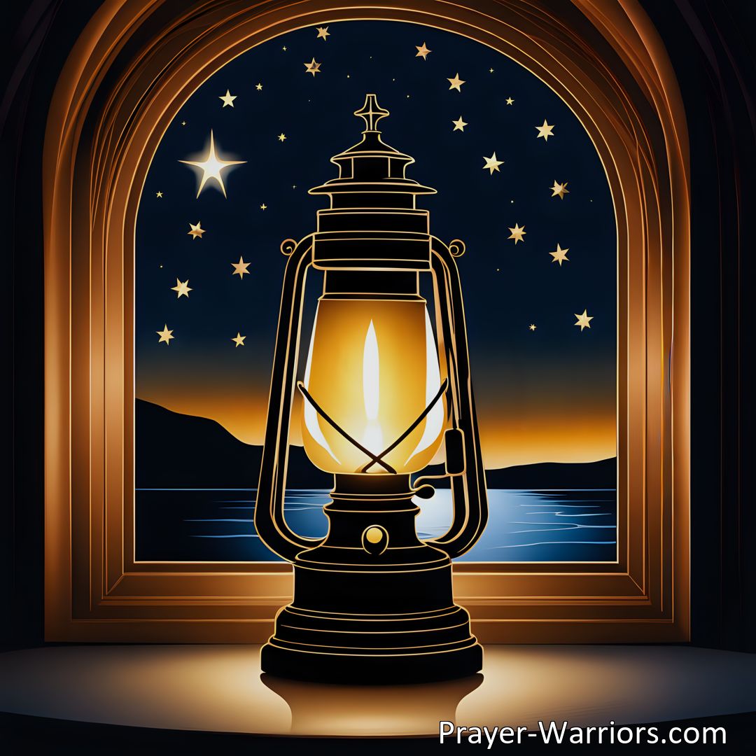 Freely Shareable Hymn Inspired Image Discover the transformative power of hope in A Lamp In The Night, A Song In Time Of Sorrow. Find solace in the anticipation of better days to come with the Lord.