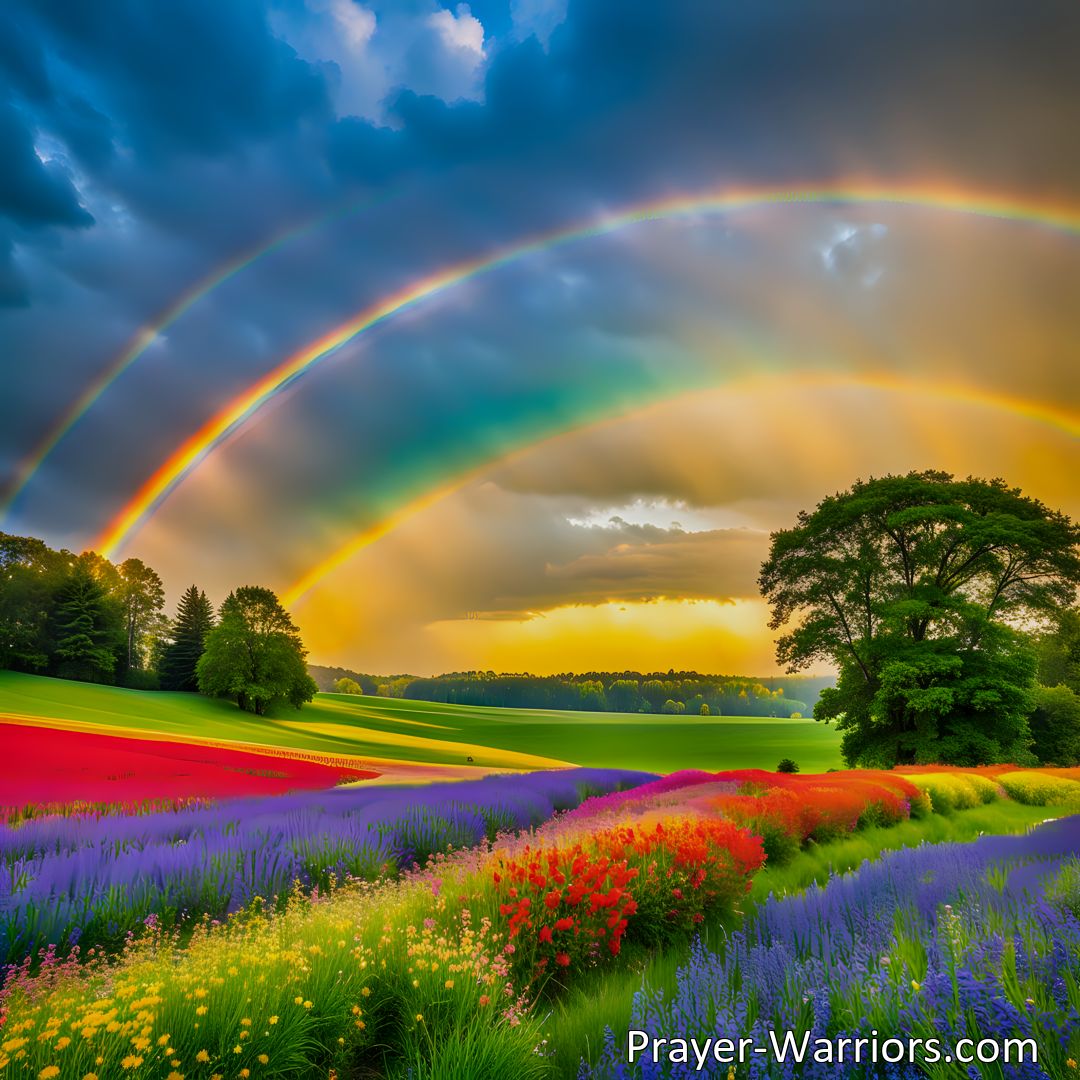 Freely Shareable Hymn Inspired Image Discover hope and strength in the storm with After The Rain, The Sunlight is Brighter. Learn how to find solace, peace, and a brighter future amidst life's challenges.