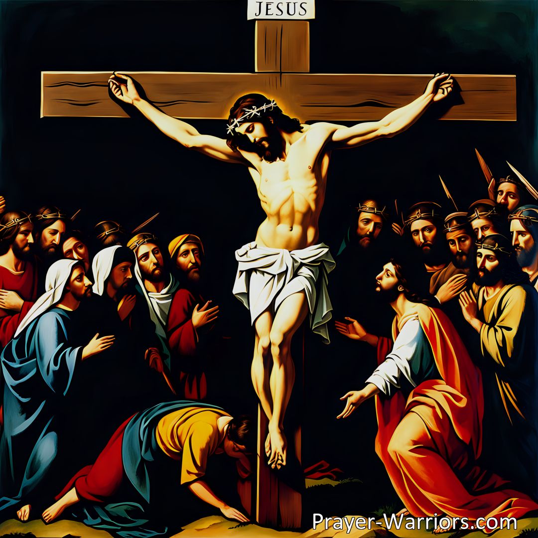 Freely Shareable Hymn Inspired Image Contemplating the Sacrifice of Jesus in Ah Holy Jesus Hymn | Reflecting on Jesus' Suffering, Guilt, and Redemption | Gratitude for Unwavering Love | A Profound Journey of Remorse and Awe.