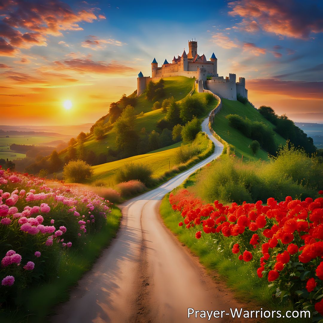 Freely Shareable Hymn Inspired Image Experience the joy and transformation of walking with Jesus all day long. Leave sin and sorrow behind and walk on the King's highway to a glorious life.