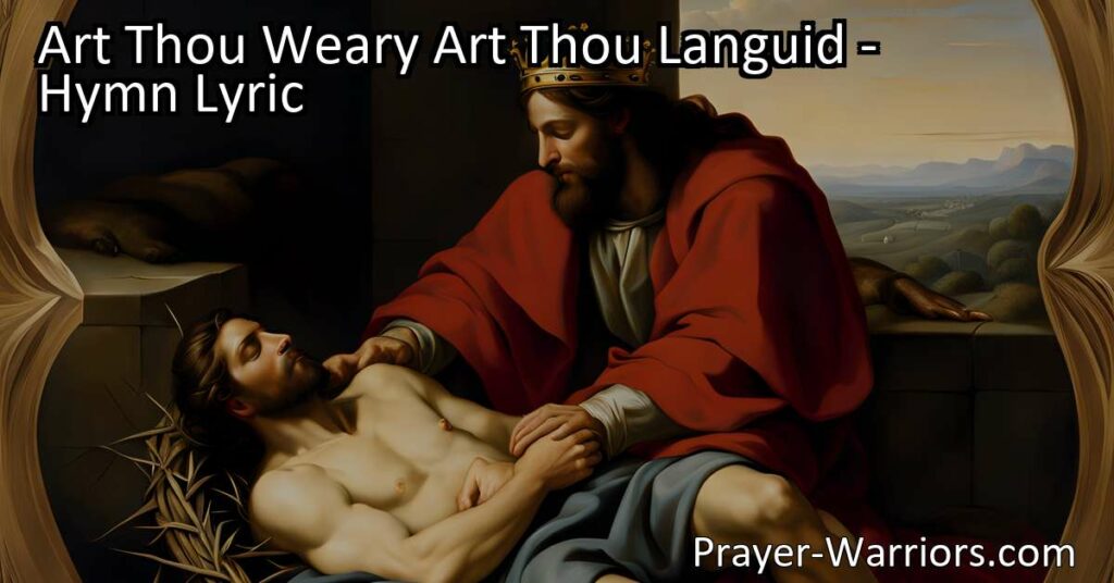 Feeling tired and worn out? Find rest and renewal in the arms of Jesus Christ. Discover how his wounds symbolize his love and strength