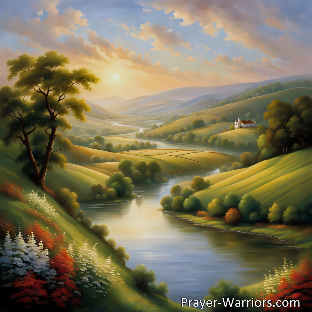 Freely Shareable Hymn Inspired Image Discover the beauty and peace of the Beautiful Vale Of Rest. A hymn of longing for a tranquil place beyond this realm. Find solace and eternal joy in this promised land.