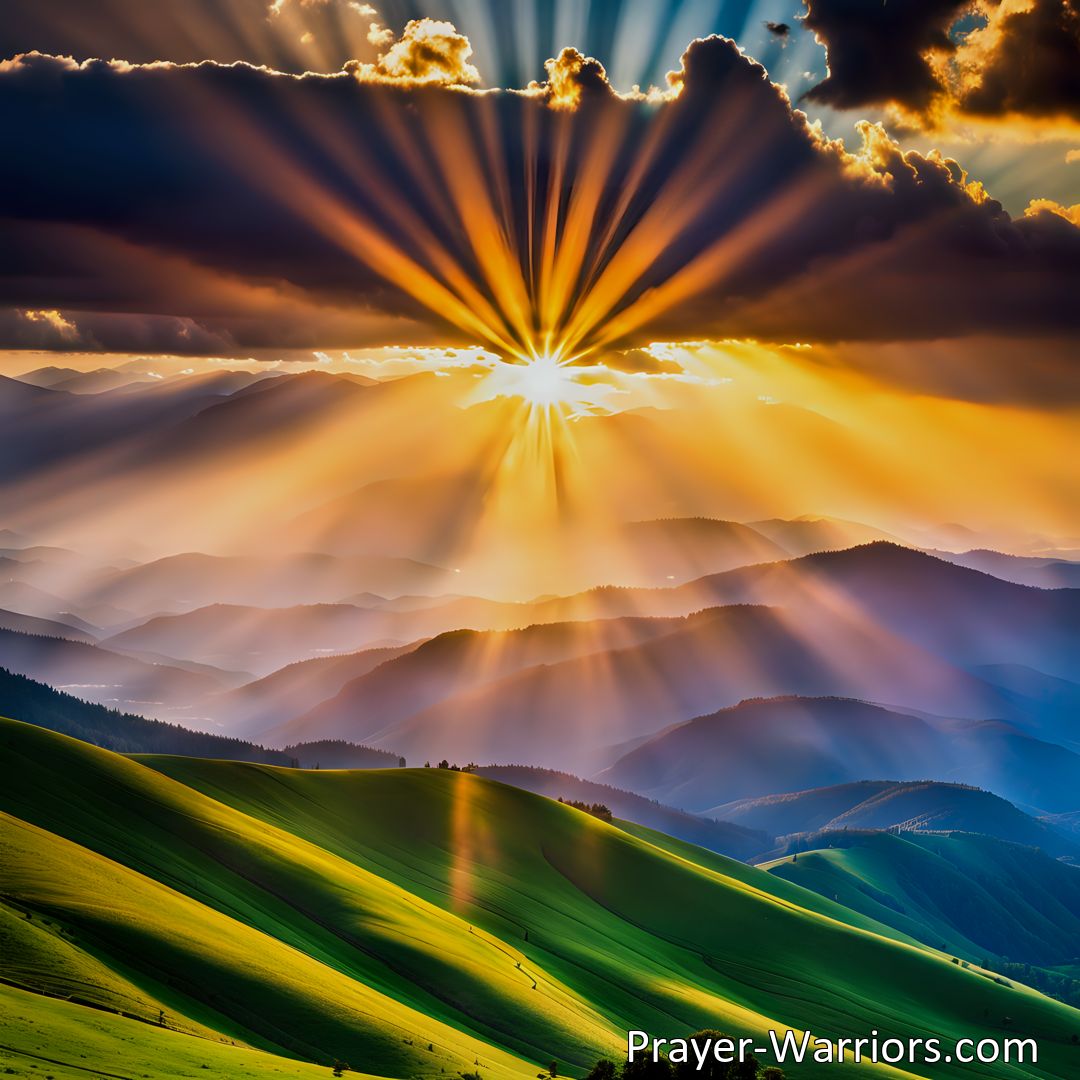 Freely Shareable Hymn Inspired Image Discover the beauty of God's creation with the hymn Bless God, My Soul O Lord My God. Praise His power, provision, and greatness in every aspect of the world. Join in the awe-inspiring celebration.