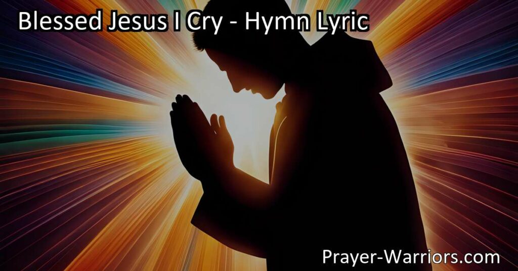 Find hope and solace in crying out to Jesus in times of sorrow. He listens