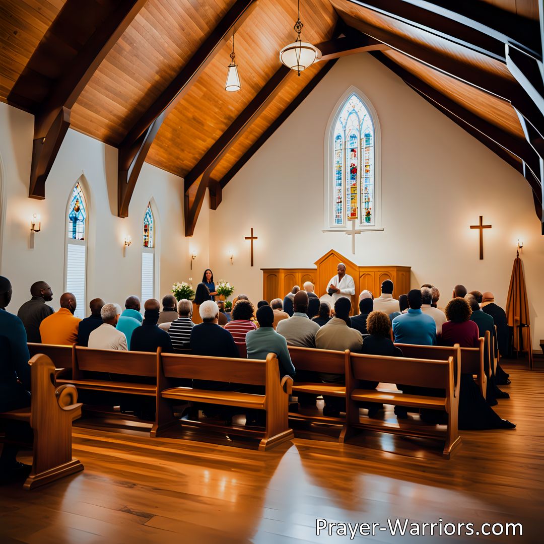 Freely Shareable Hymn Inspired Image Join the gathering of brethren beloved for Jesus' sake. Experience the joy, love, and unity as we share the wonders of His grace and the path He set for us. Let these words ignite hope and solace in your hearts.