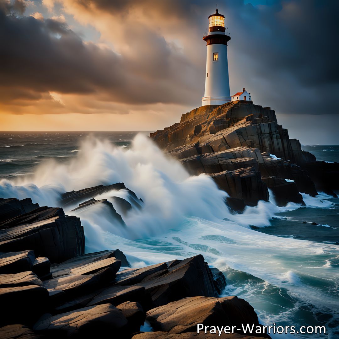 Freely Shareable Hymn Inspired Image Discover the secret to unshakeable faith with Build On The Rock, The Rock That Ever Stands. Find solace, security, and salvation by building your life on God's unwavering love and promises.