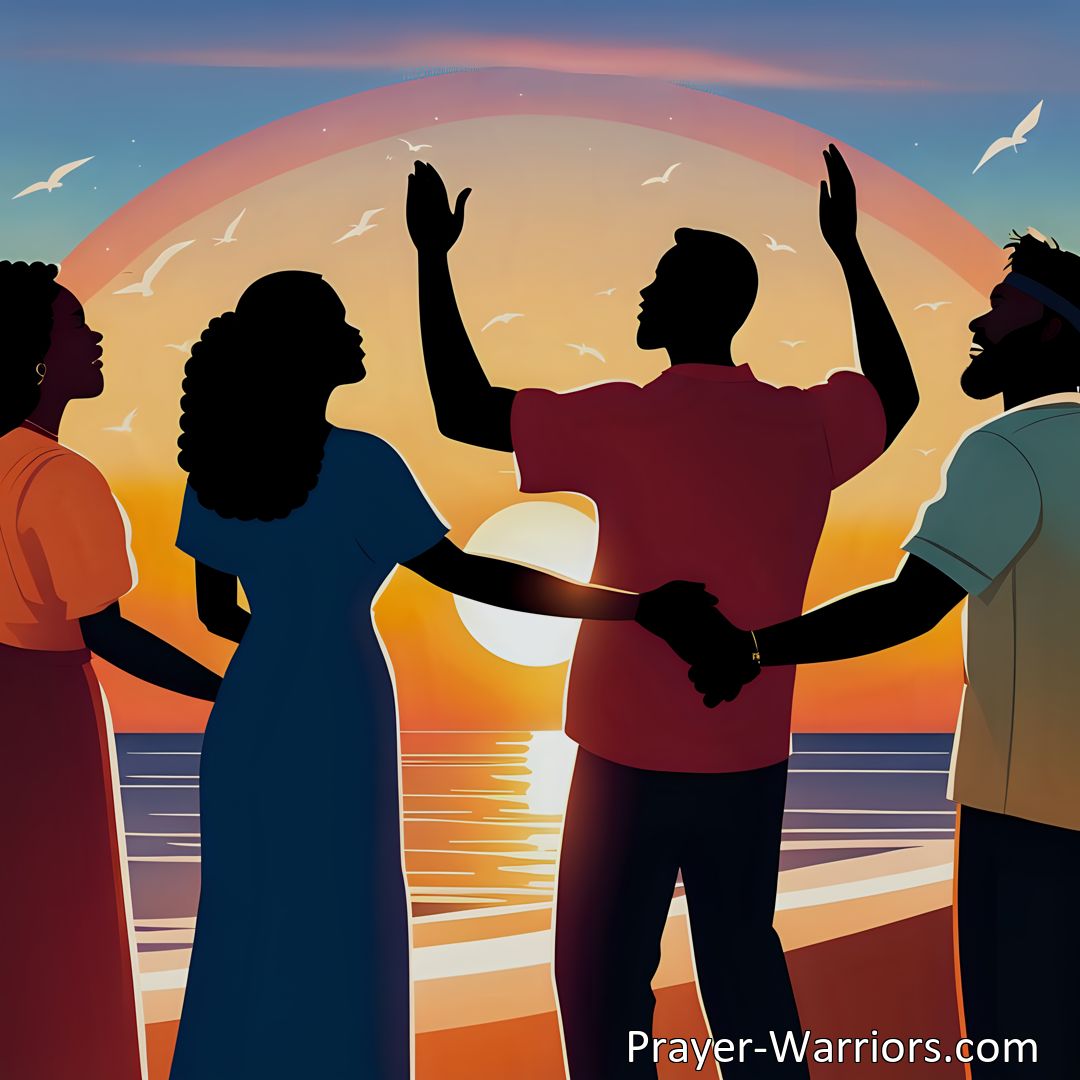 Freely Shareable Hymn Inspired Image Come Beloved Ere We Part - Join in a last song of grateful praise and celebrate the cherished memories and everlasting friendship shared. Reunion awaits on a brighter shore.