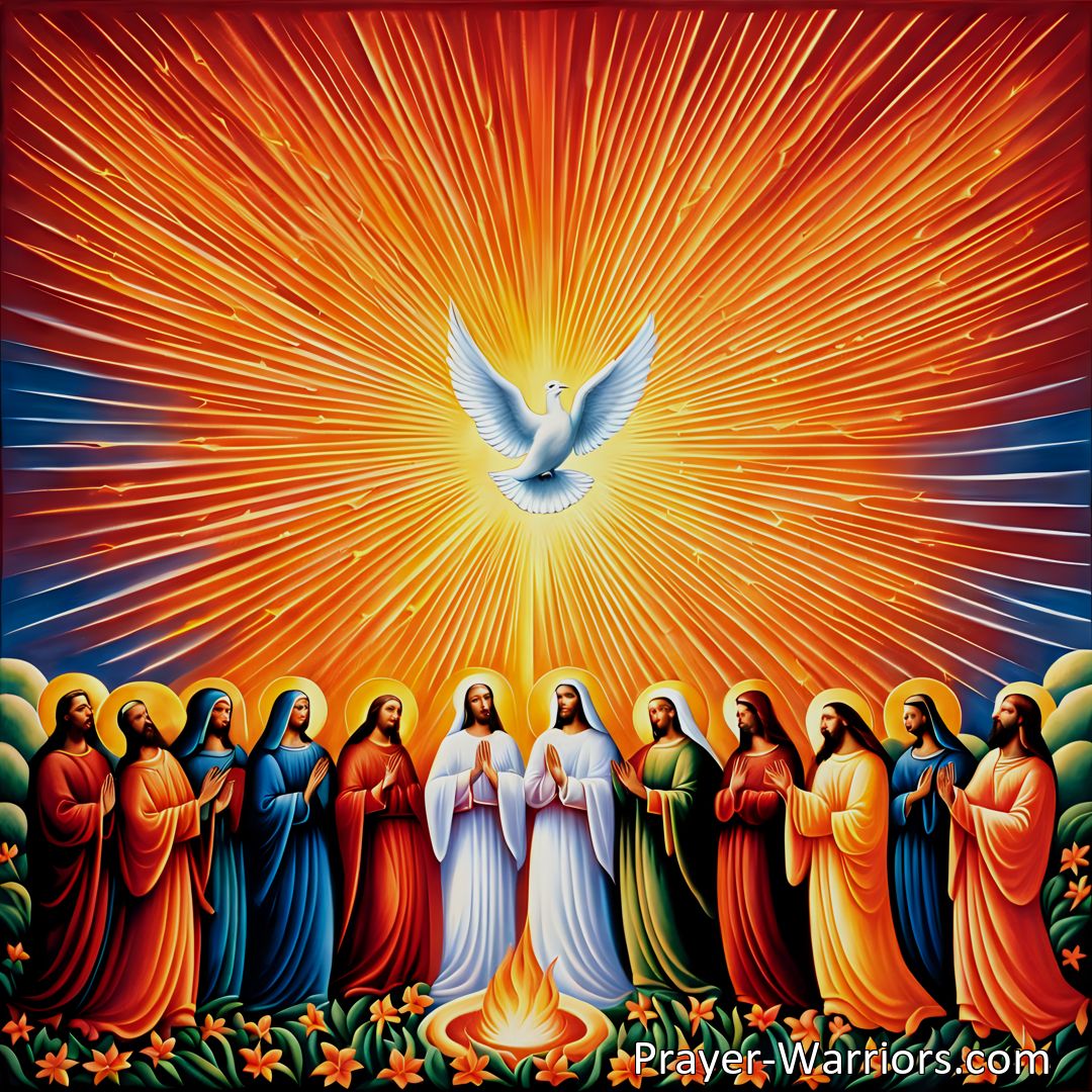 Freely Shareable Hymn Inspired Image Experience the transformative power of the Holy Spirit with Come Holy Spirit And Anew. This hymn speaks of faith, love, and the universal desire for spiritual renewal. Let the Holy Spirit guide and empower you in proclaiming God's grace and love.