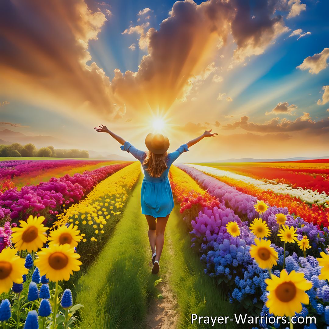 Freely Shareable Hymn Inspired Image Bask in the warm embrace of the sunshine! Leave the shadows behind and step into the beautiful, beautiful sunshine of God's love. Embrace the light and transform your life.