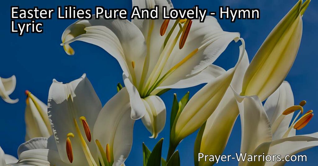 Celebrate Easter with pure and lovely Easter lilies! Symbolizing Christ's resurrection
