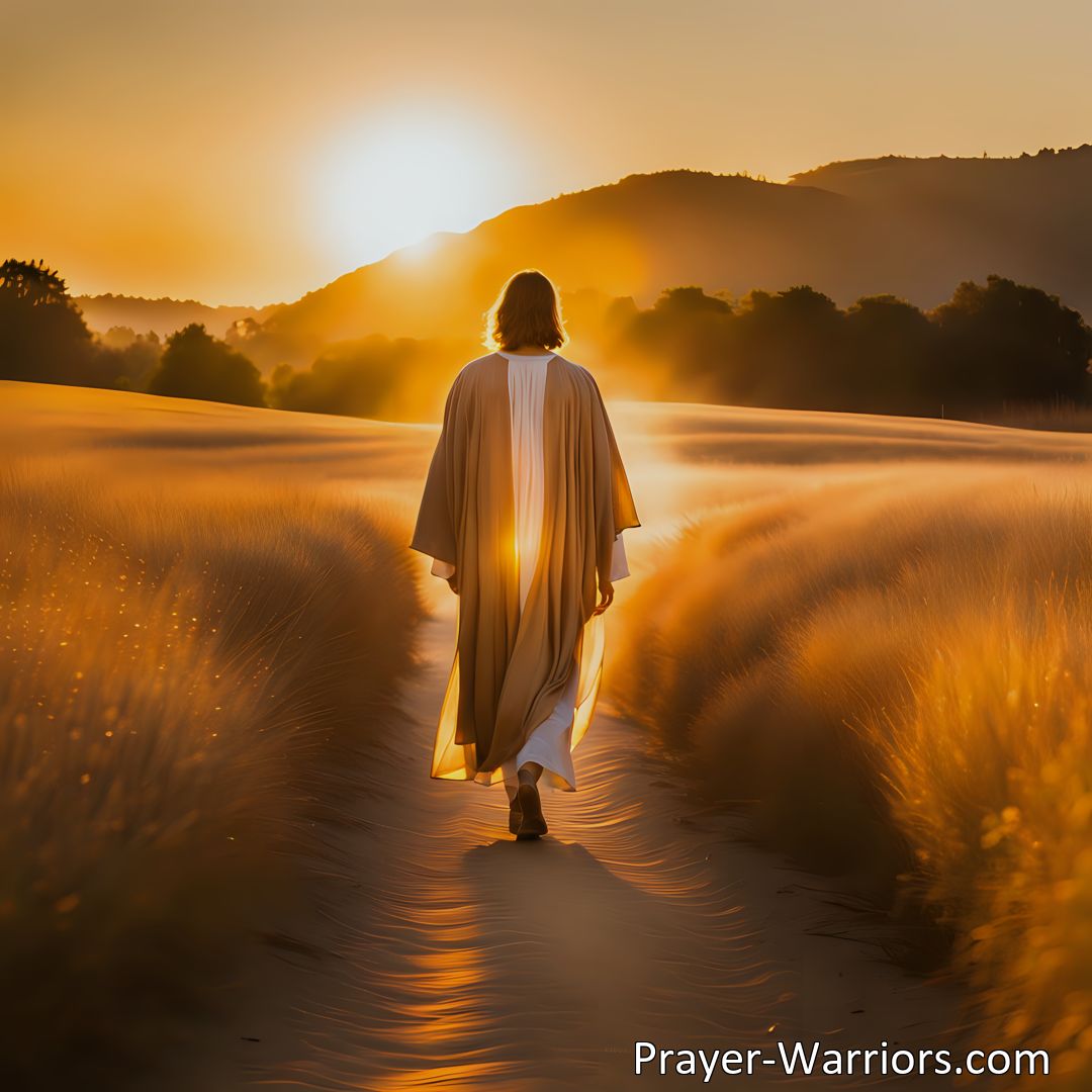 Freely Shareable Hymn Inspired Image Every Day For Jesus: Find Joy and Purpose in Walking and Talking with Him. Transform your everyday experiences by inviting Jesus into your life. Discover true joy and everlasting love in His presence every day.