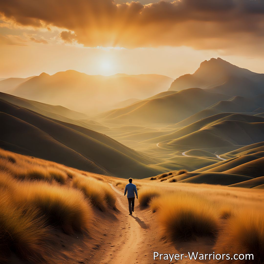 Freely Shareable Hymn Inspired Image Discover the joy and trust in the journey of following Jesus, our blessed Redeemer. Sing for gladness as you surrender to His guidance and experience His love and power.