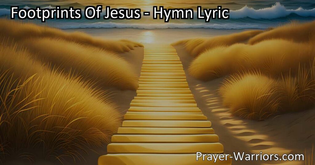 Discover the beauty of following in the Footprints of Jesus through this heartfelt hymn. Let His path of love