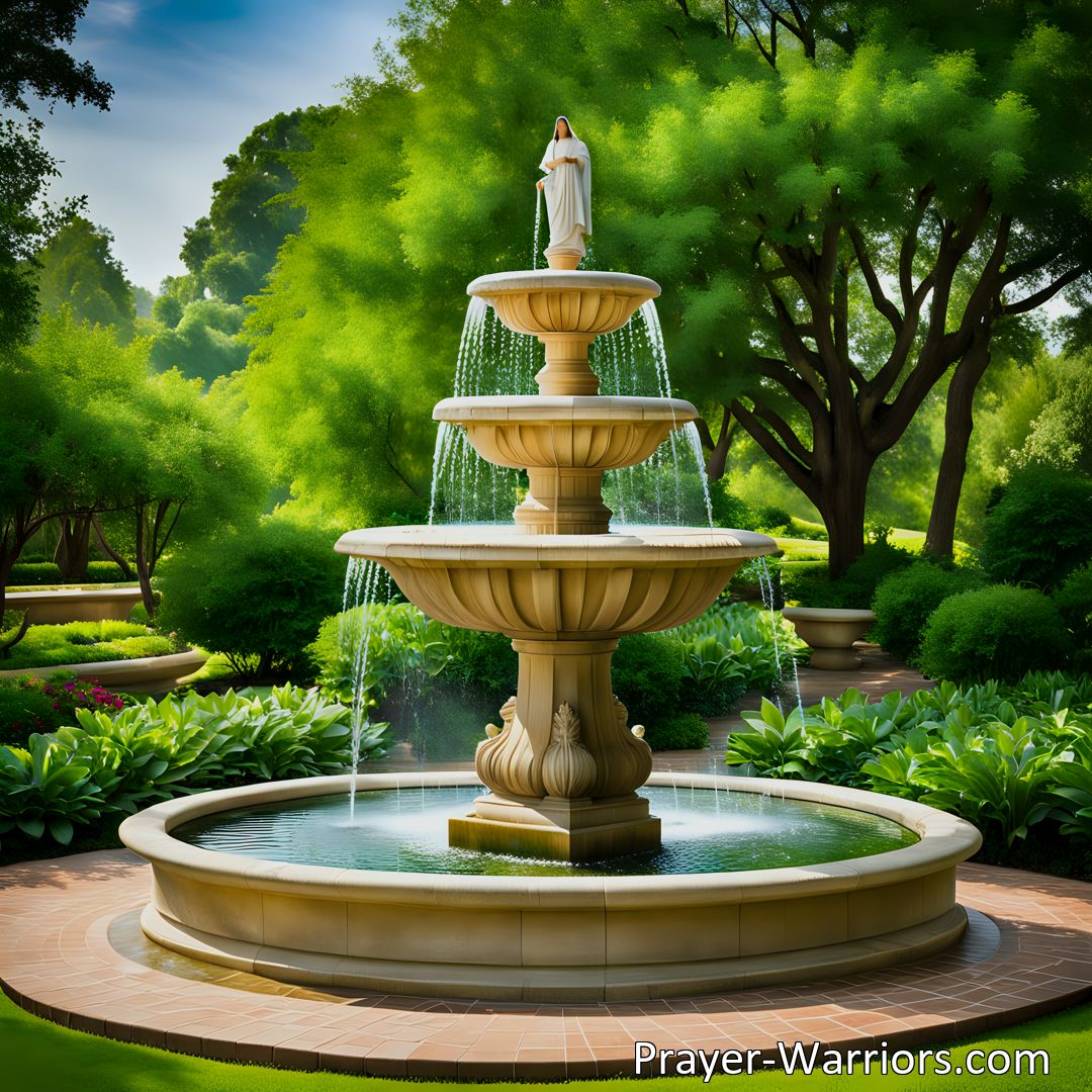 Freely Shareable Hymn Inspired Image Dive into the awe-inspiring hymn of 'Fountain of Being! God of Love!' as we express our gratitude, surrender, and yearn to experience God's overwhelming love and guidance in our lives.