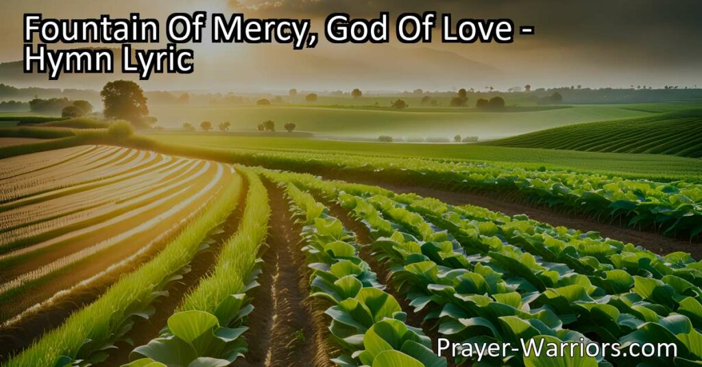 "Discover the nurturing love and care of the Fountain of Mercy