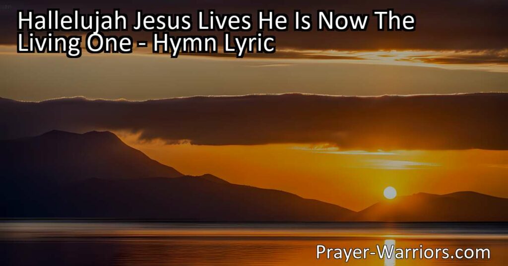 Discover the incredible truth that Jesus lives as the Living One! This hymn brings hope