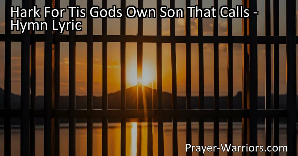 Experience true freedom and life with God's own Son. Break free from sins chains and embrace His pardon. Shake off your bonds and proclaim His grace. Seek true liberty and find it in Jesus' name. Hark!