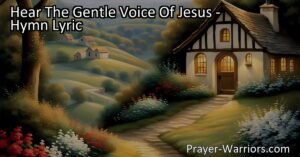 Experience comfort and guidance from Jesus in difficult times. His gentle voice calls to those burdened