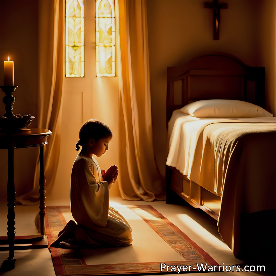 Freely Shareable Hymn Inspired Image Find comfort and protection in prayer with Hear Thy Children, Gentle Jesus. Connect with a higher power, seek guidance, and know you're never alone.