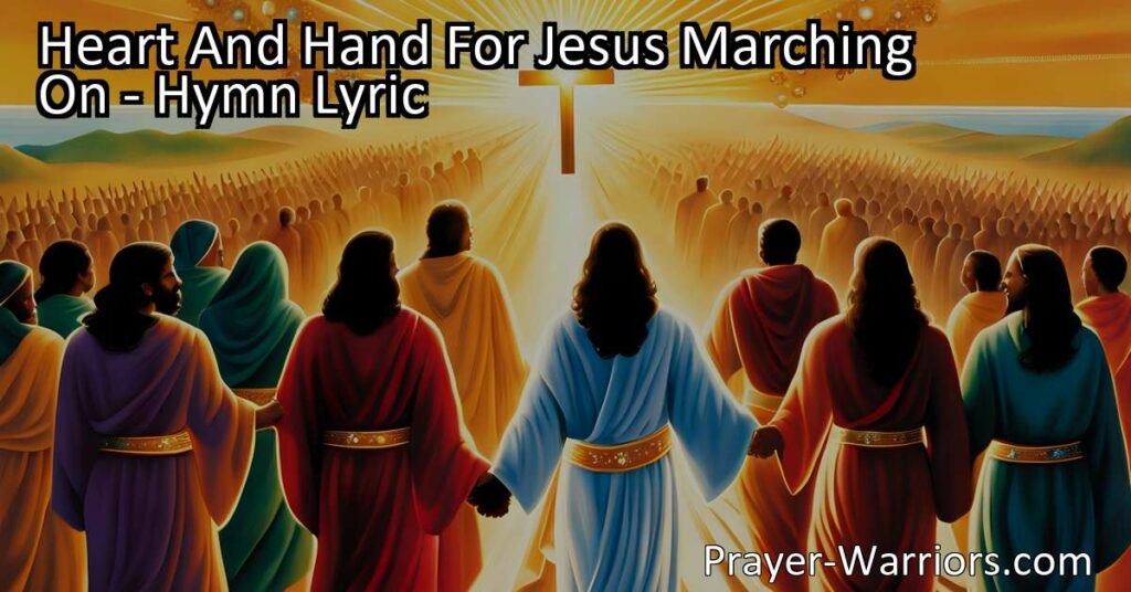 Find fulfillment and purpose by following in Jesus' footsteps. March on in the narrow way and experience the joy and rewards that await. Have a heart and hand for Jesus and let Him guide your journey.