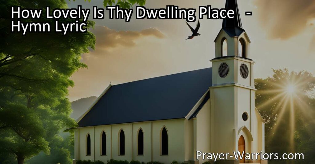 Find solace and fulfillment in the presence of the divine. Explore the profound longing for connection and the blessings of dwelling in the Lord's house in "How Lovely Is Thy Dwelling Place."