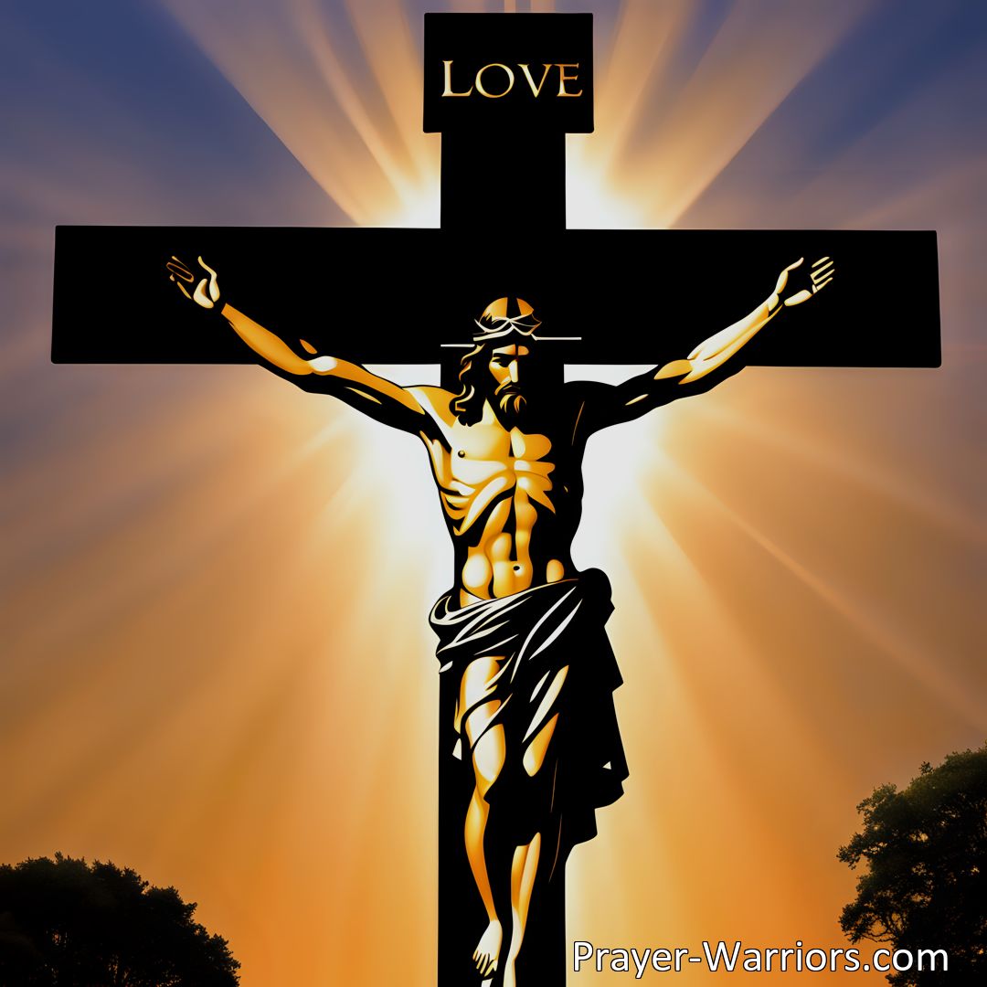 Freely Shareable Hymn Inspired Image Discover the unfathomable love of Jesus in the hymn I Am So Glad That Jesus Came. Find comfort in the fact that Jesus loved us enough to die for us and continues to bring healing and hope.